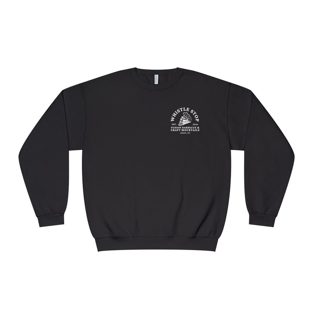 Whistle Stop Barbecue Crewneck Sweatshirt — Vintage Train Logo