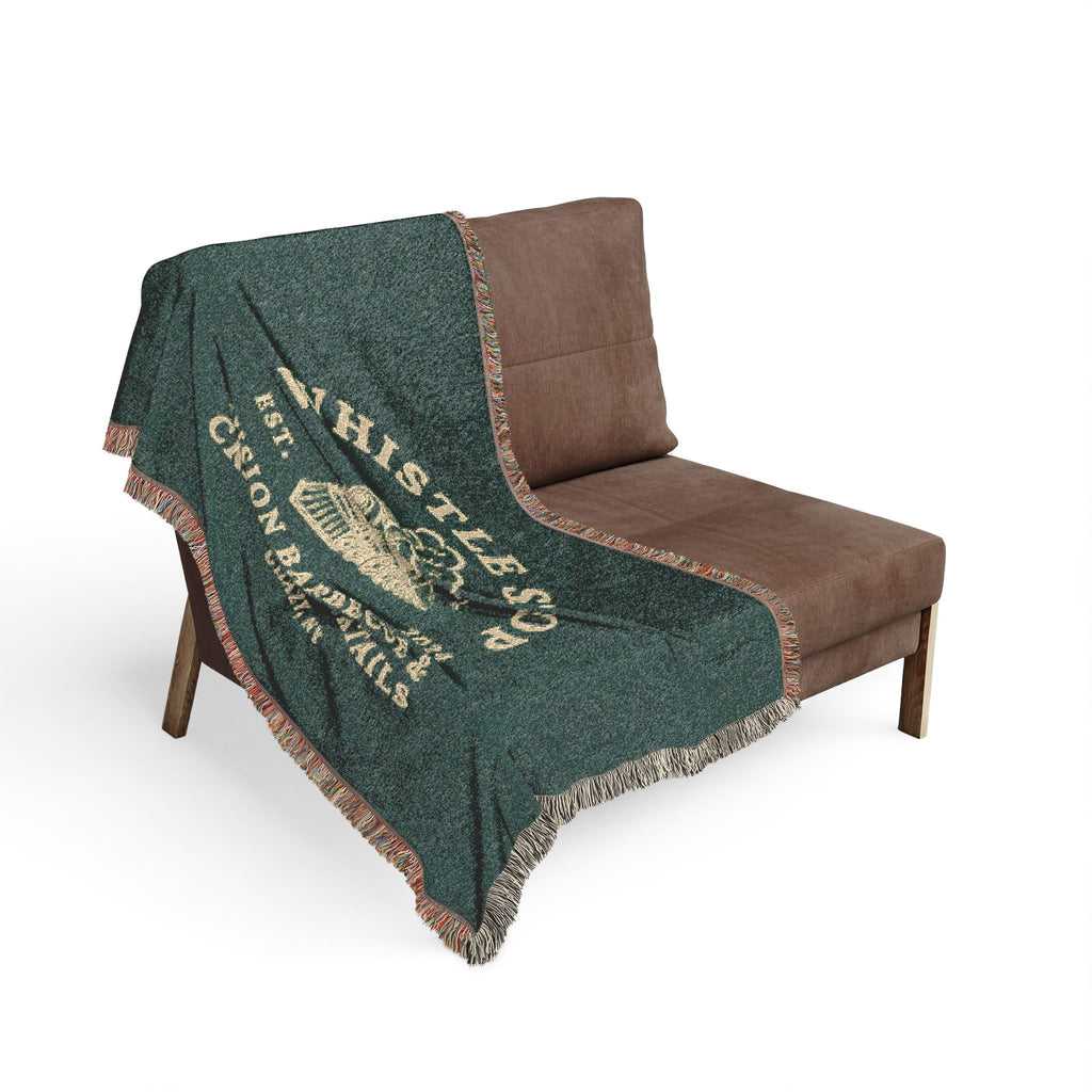 Whistle Stop Classic Logo Woven Blanket