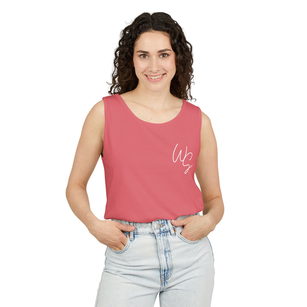 Whistle Stop Vintage Camper Tank Top — Retro Travel Graphic Tank