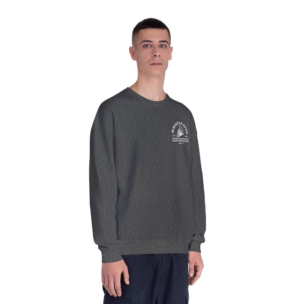 Whistle Stop Barbecue Crewneck Sweatshirt — Vintage Train Logo