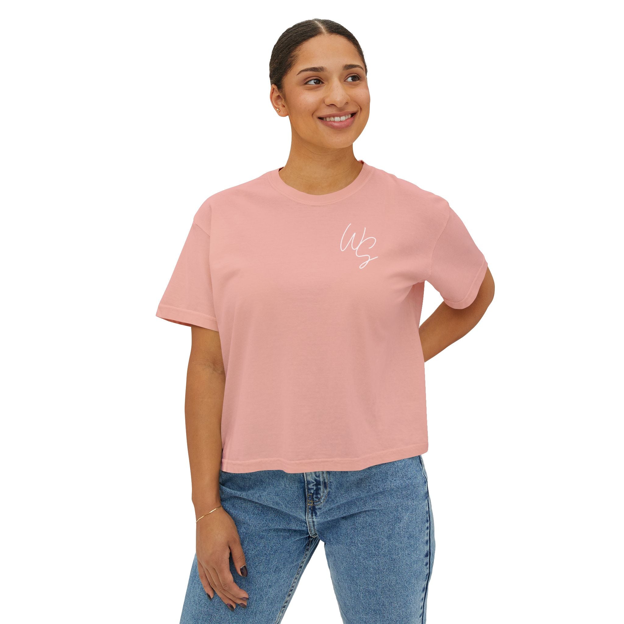Whistle Stop Script Women's Boxy Tee