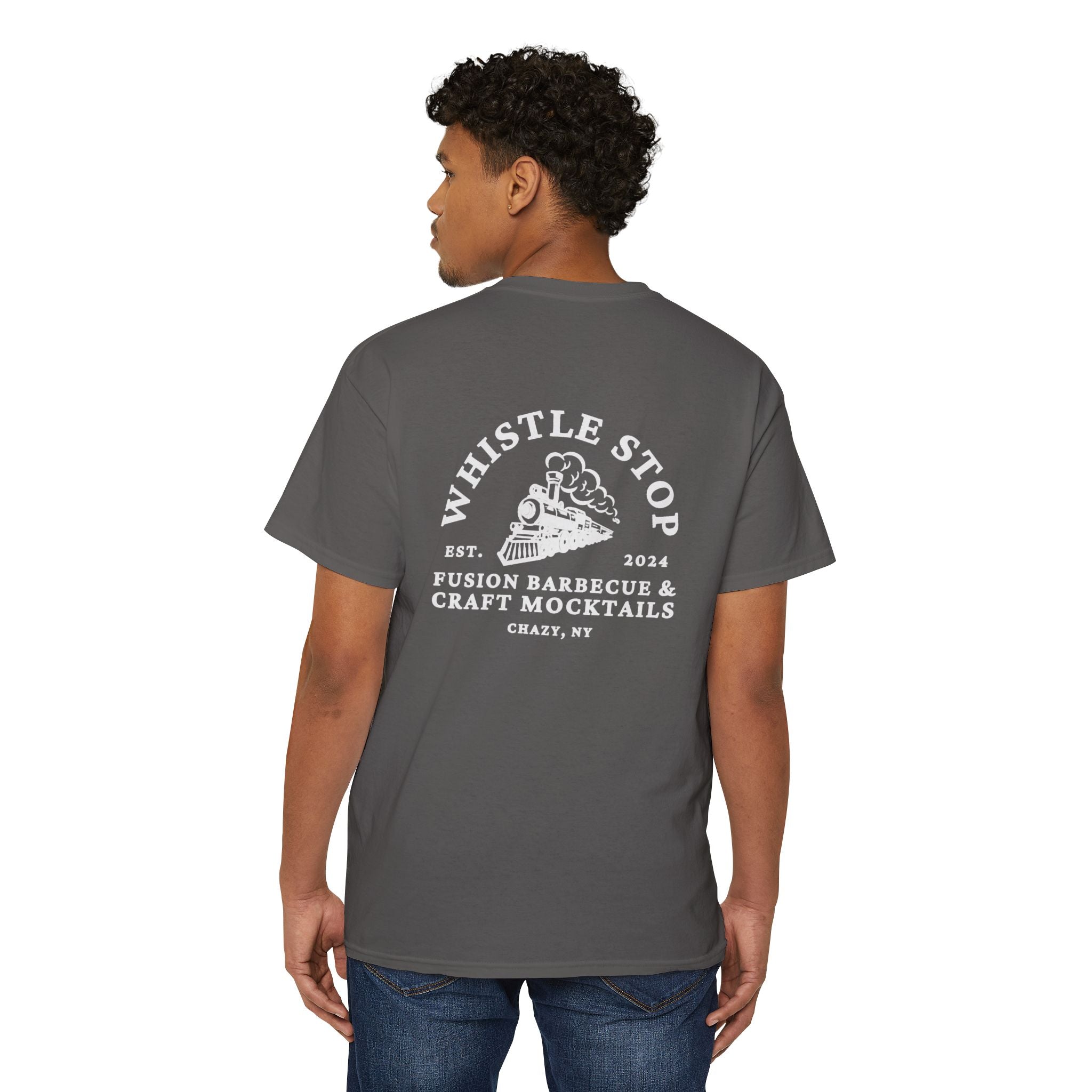 Whistle Stop Unisex Heavy Cotton Pocket Tee