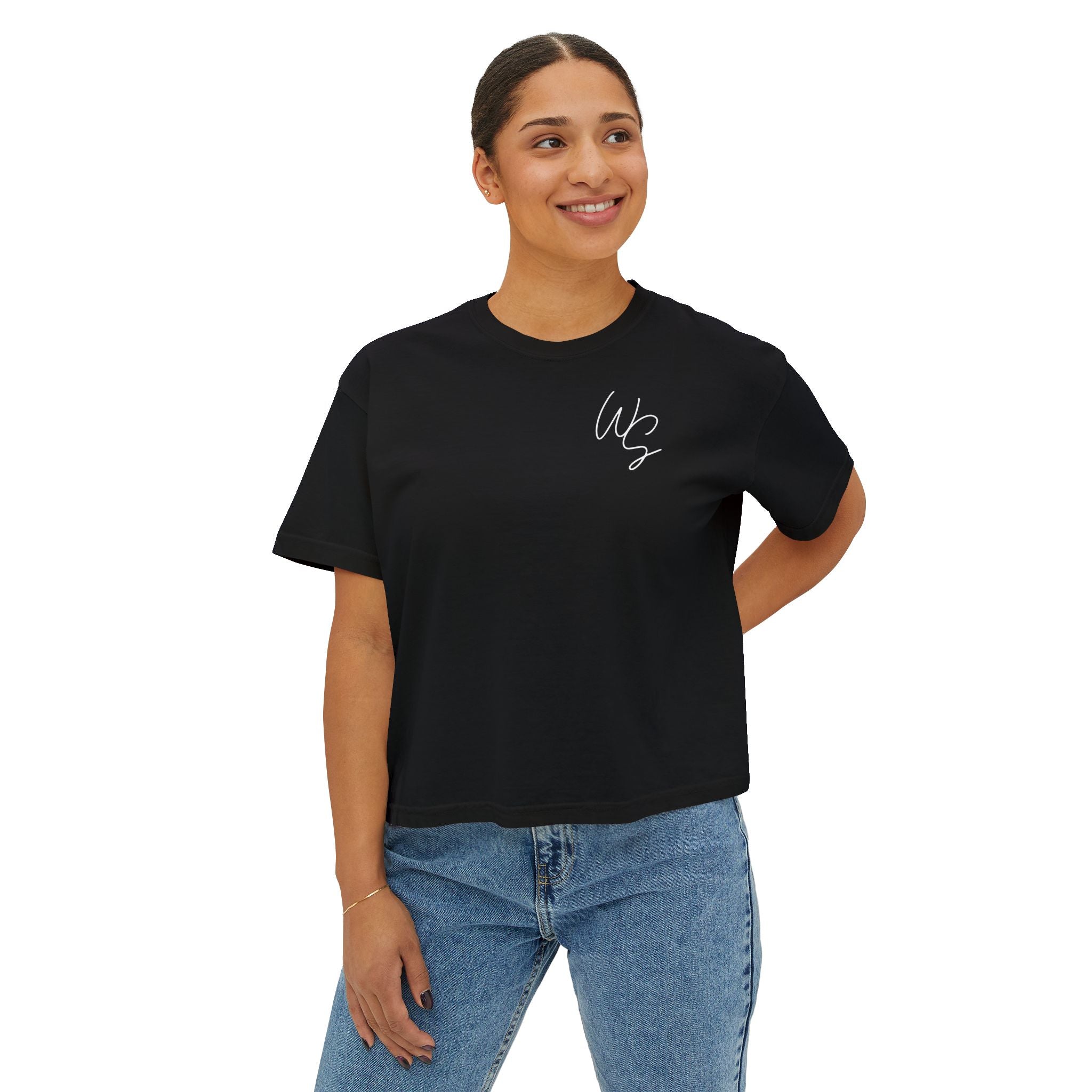 Whistle Stop Script Women's Boxy Tee