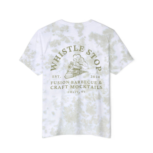 Tie-Dye Logo T-Shirt — 'Whistle Stop' Barbecue & Craft Mocktails