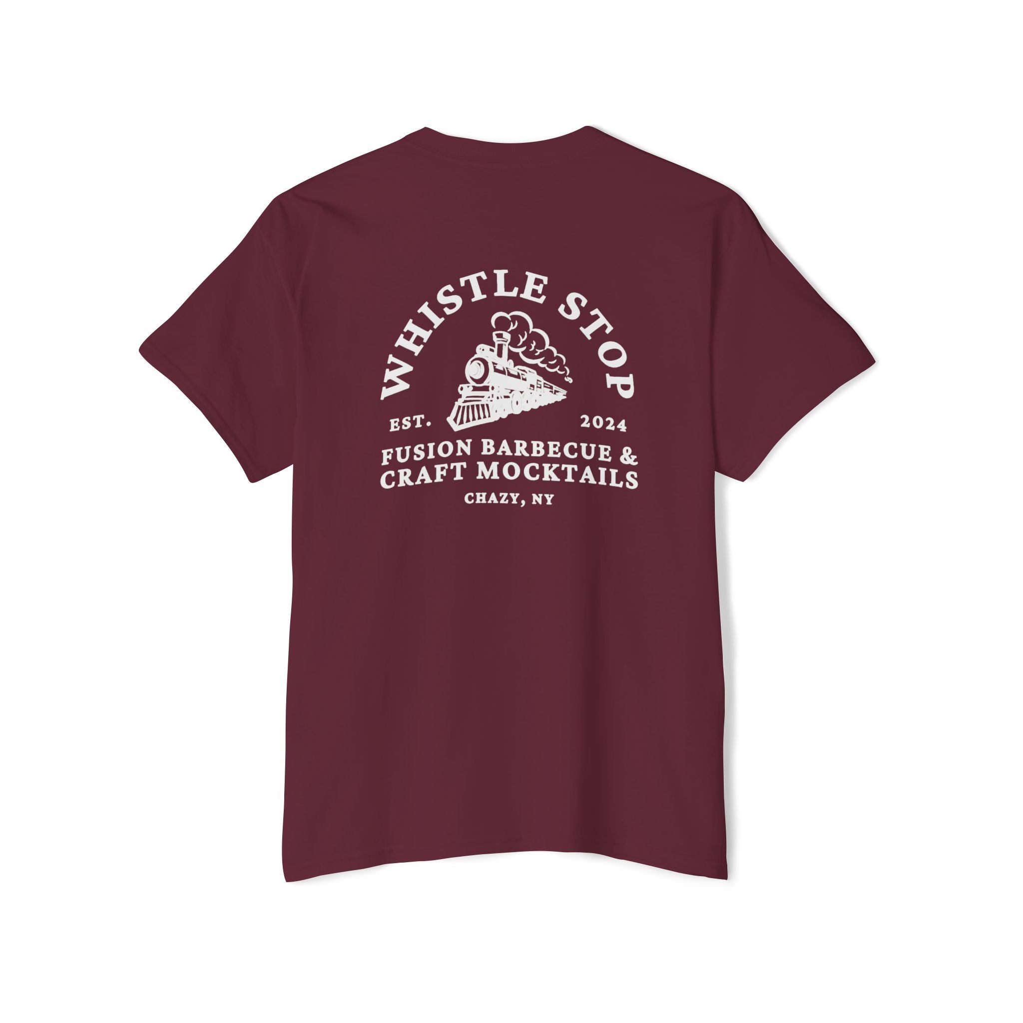 Whistle Stop Unisex Heavy Cotton Pocket Tee