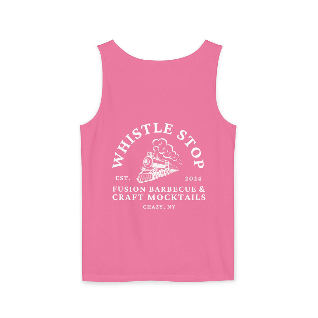 Whistle Stop Vintage Camper Tank Top — Retro Travel Graphic Tank