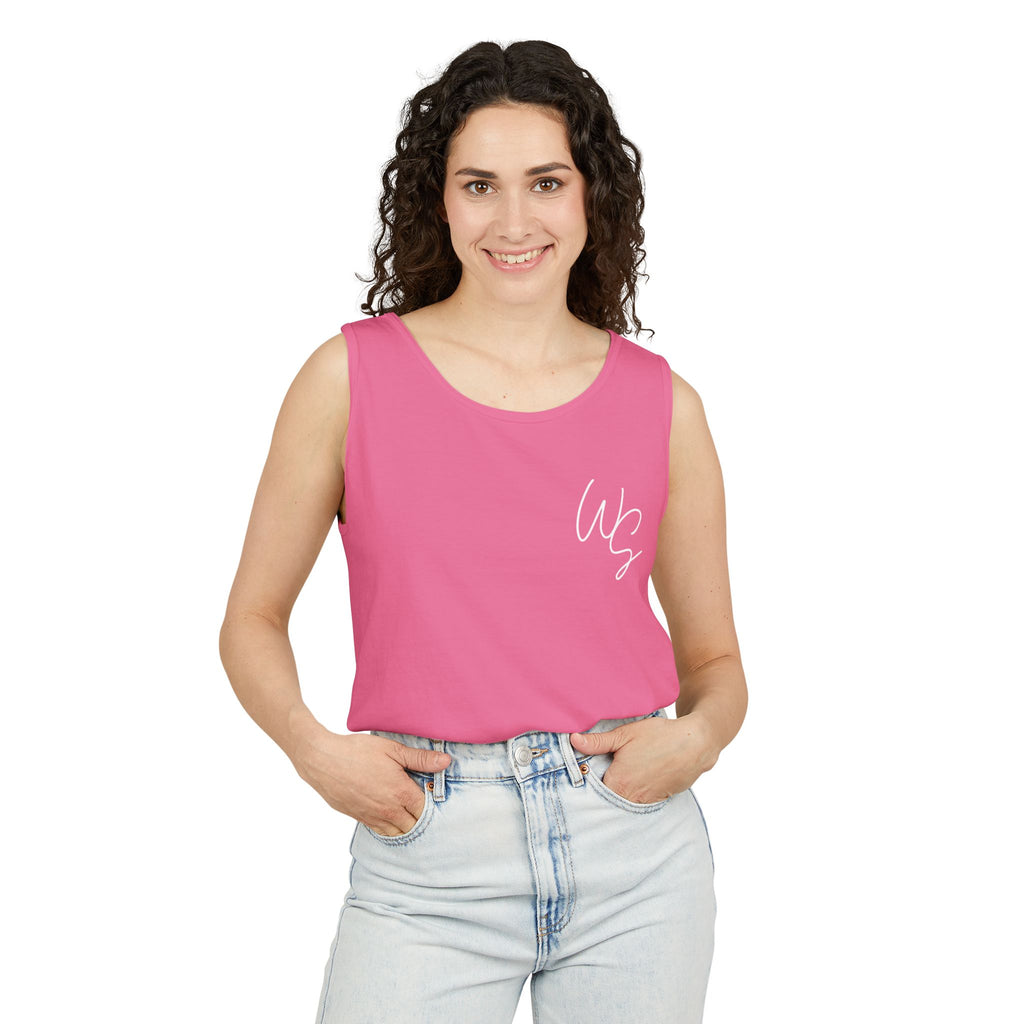 Whistle Stop Vintage Camper Tank Top — Retro Travel Graphic Tank