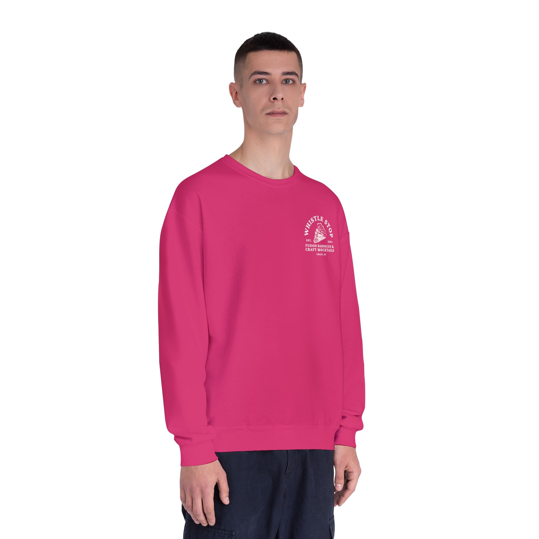 Whistle Stop Barbecue Crewneck Sweatshirt — Vintage Train Logo