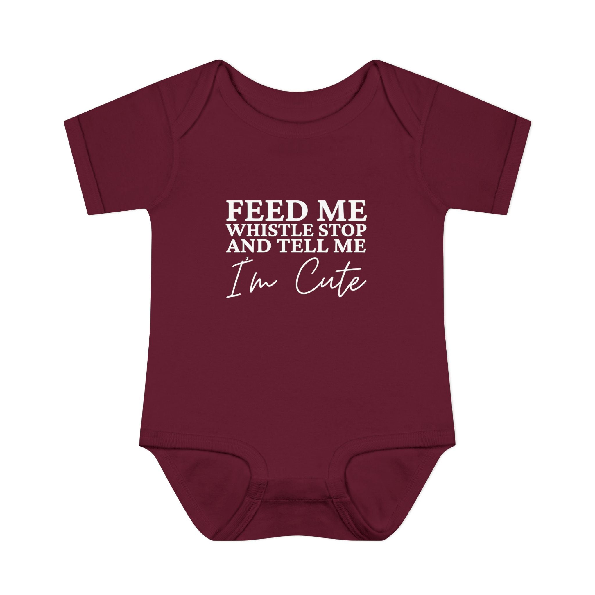 Whistle Stop Feed Me Onesie