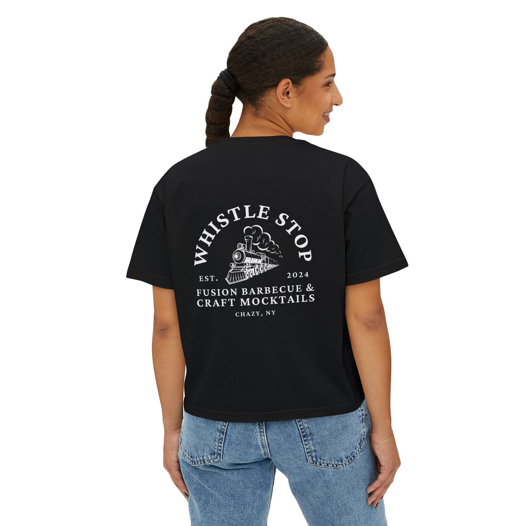 Whistle Stop Script Women's Boxy Tee