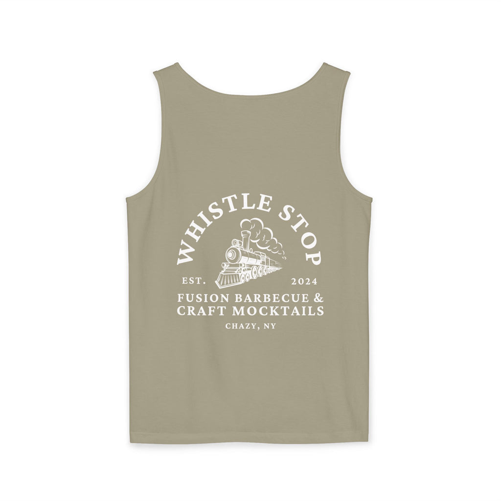 Whistle Stop Vintage Camper Tank Top — Retro Travel Graphic Tank