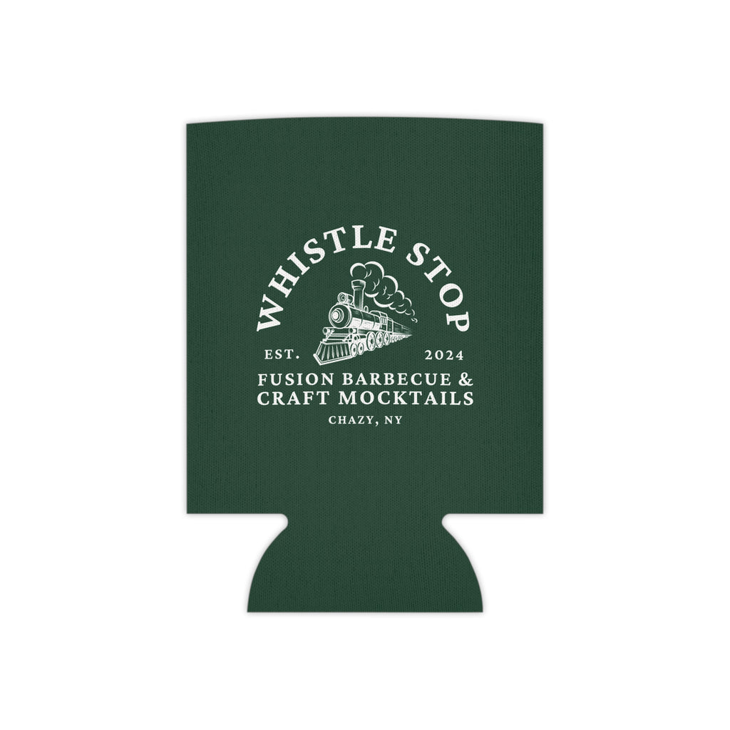 Whistle Stop Fusion Barbecue & Craft Mocktails Logo Can Cooler