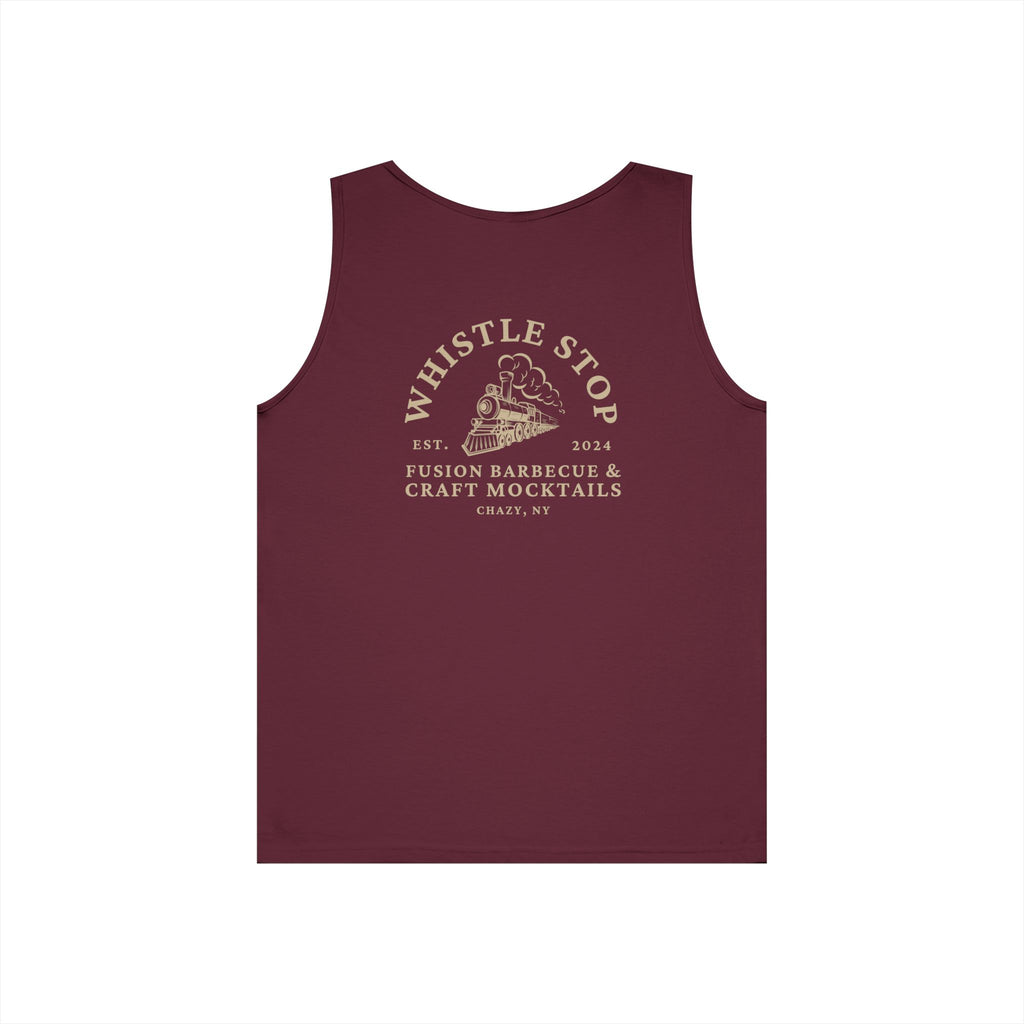 Whistle Stop Tank Top — Fusion Barbecue & Craft Mocktails Logo