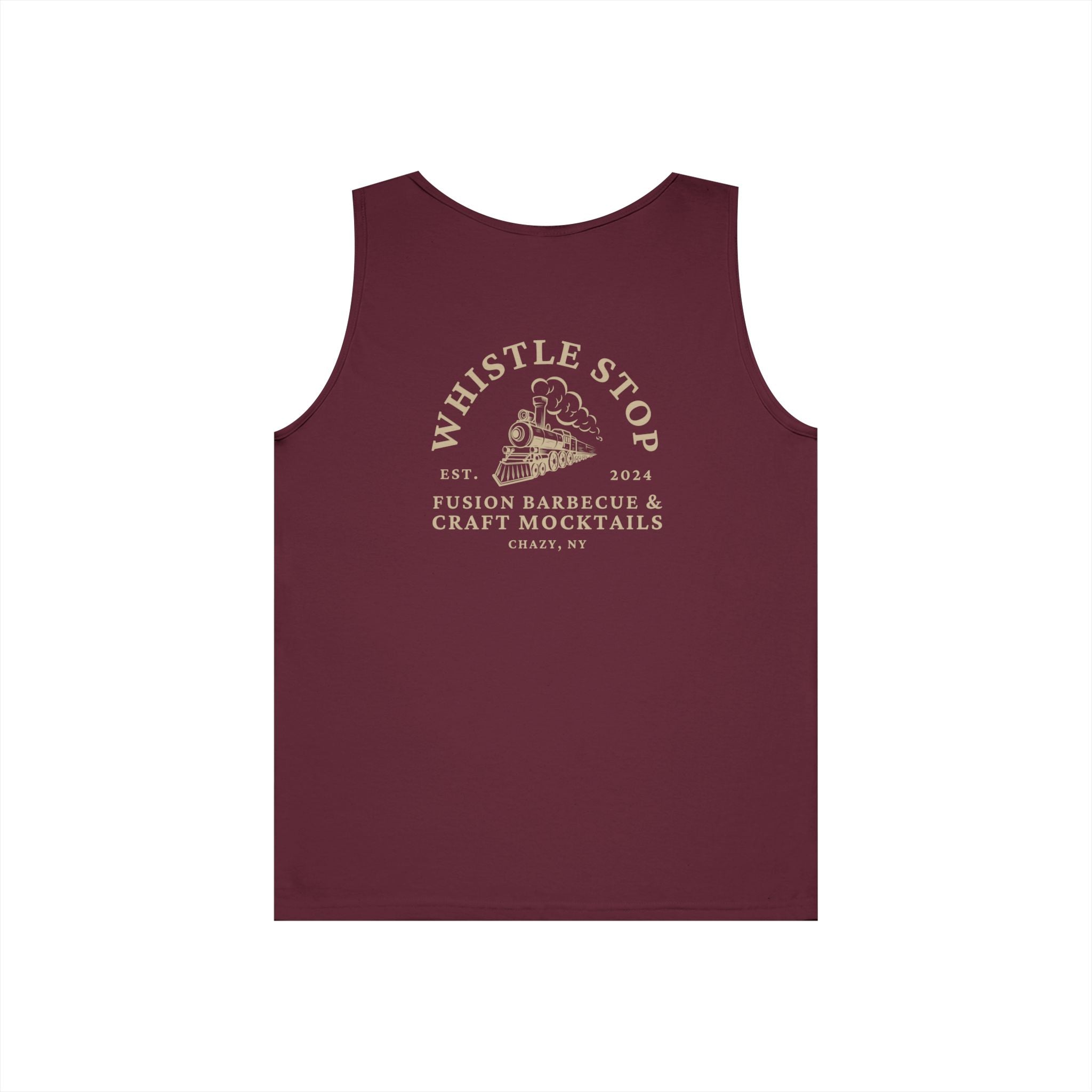Whistle Stop Tank Top — Fusion Barbecue & Craft Mocktails Logo