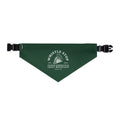 Whistle Stop Green Pet Bandana Collar