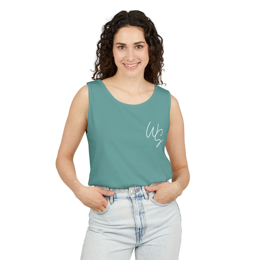 Whistle Stop Vintage Camper Tank Top — Retro Travel Graphic Tank