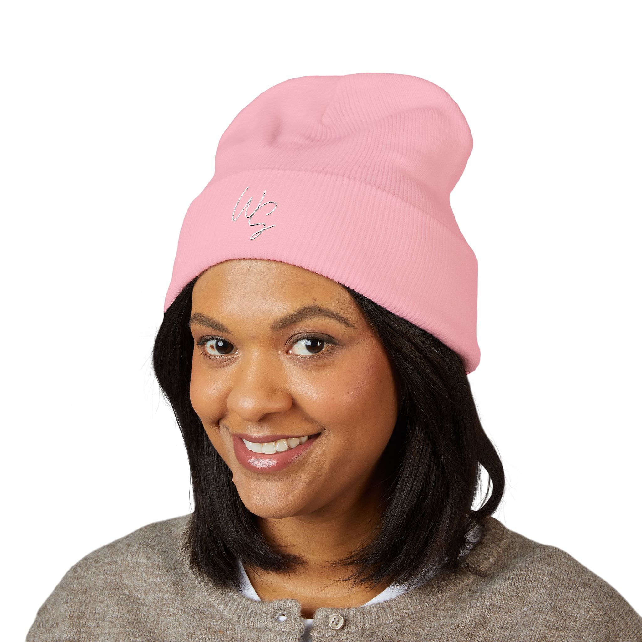 Whistle Stop Embroidered Script Logo Cuffed Beanie