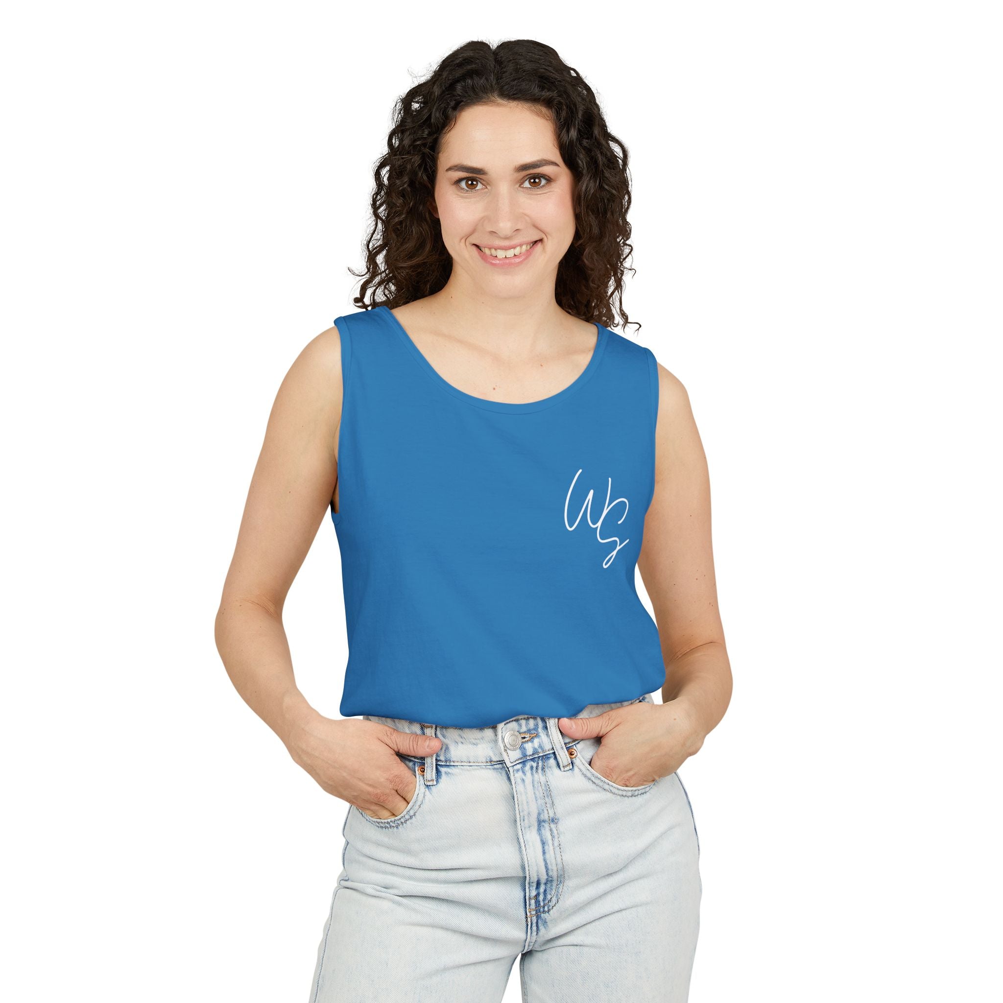 Whistle Stop Vintage Camper Tank Top — Retro Travel Graphic Tank