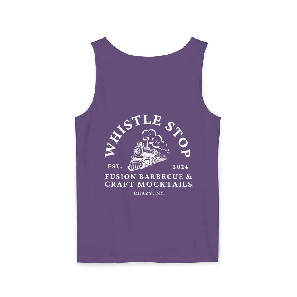 Whistle Stop Vintage Camper Tank Top — Retro Travel Graphic Tank