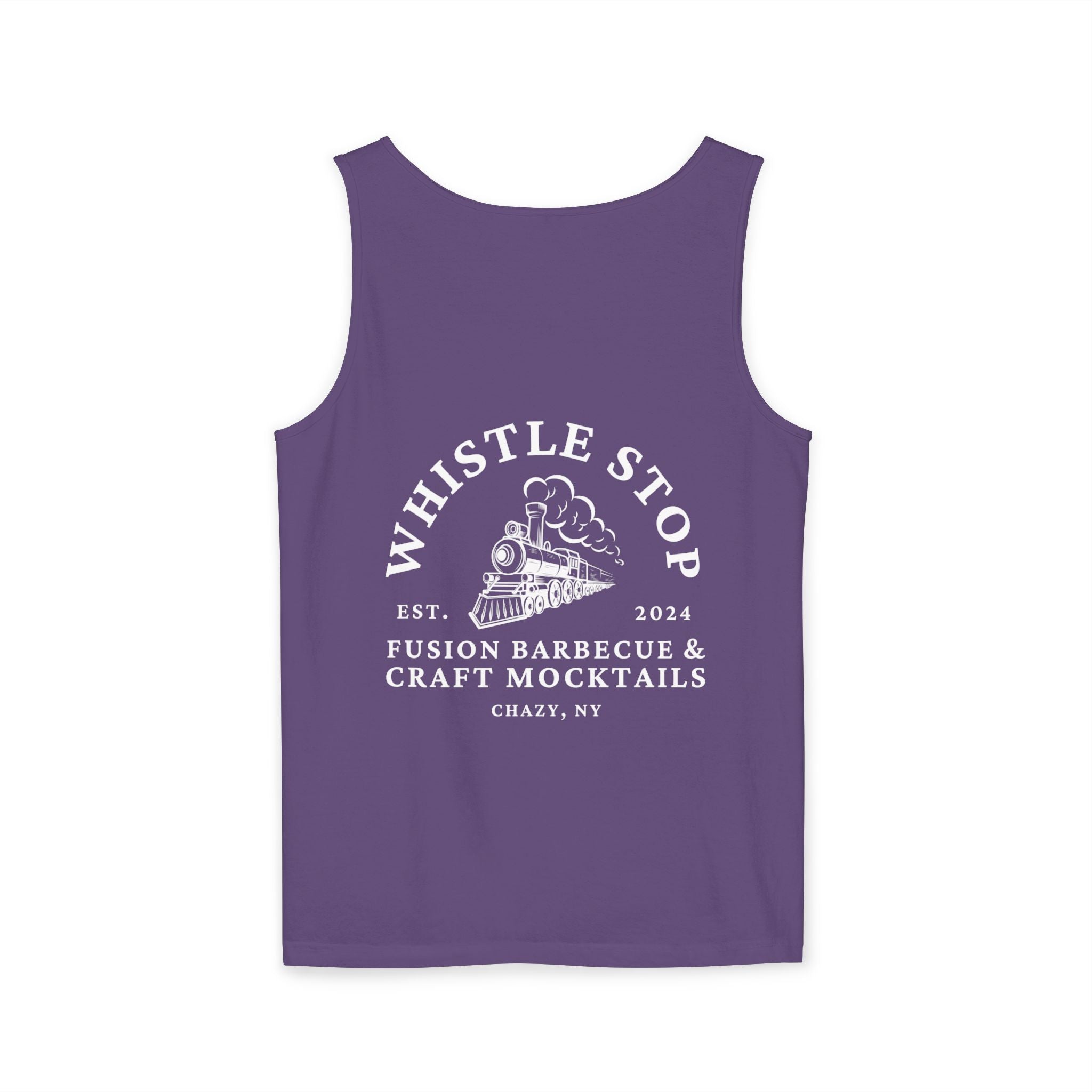 Whistle Stop Vintage Camper Tank Top — Retro Travel Graphic Tank