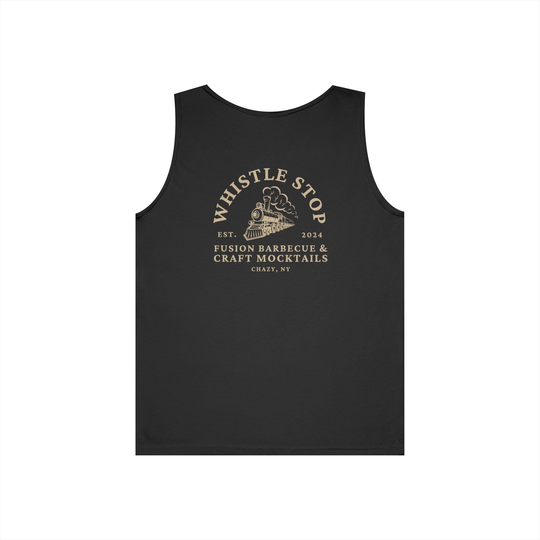 Whistle Stop Tank Top — Fusion Barbecue & Craft Mocktails Logo