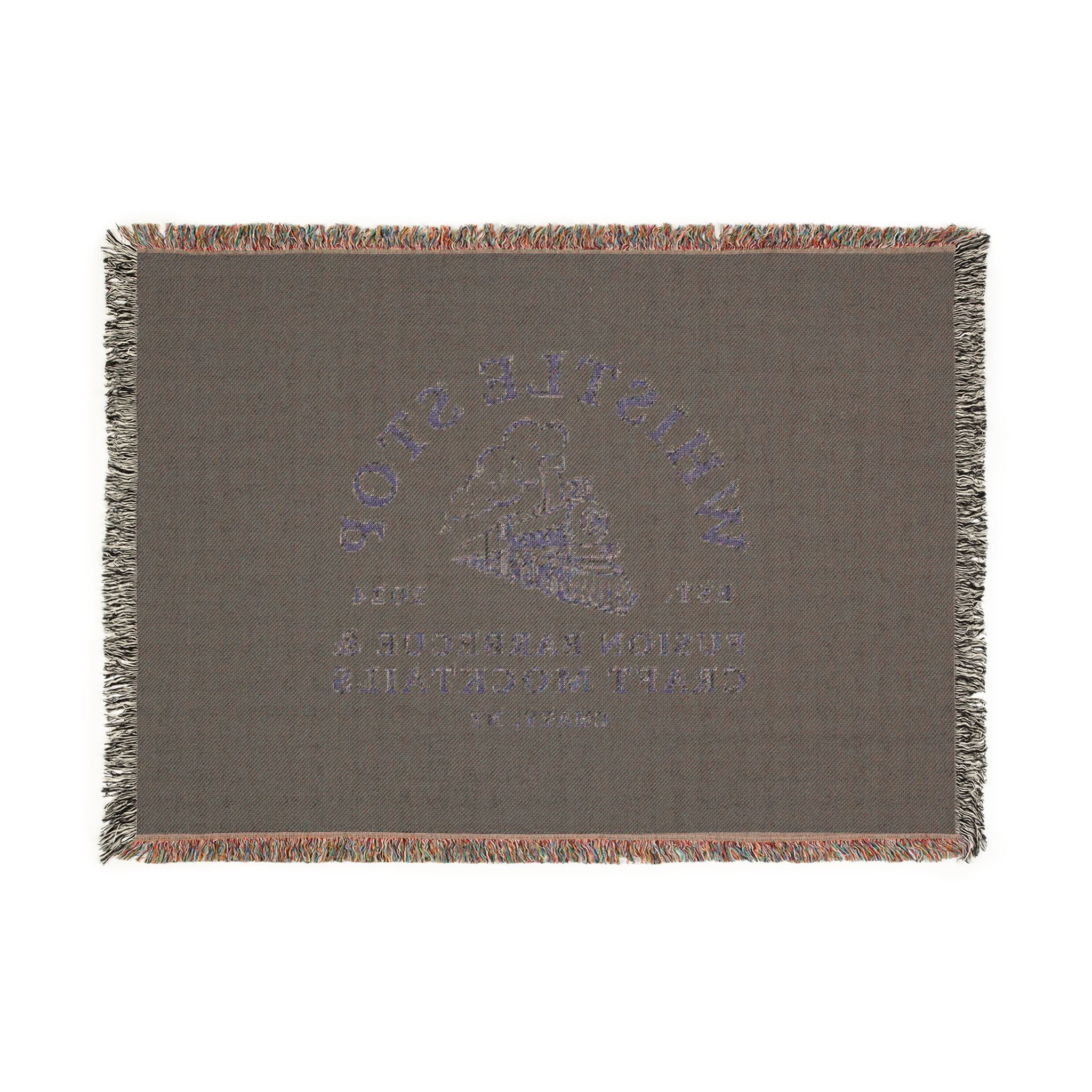 Whistle Stop Classic Logo Woven Blanket
