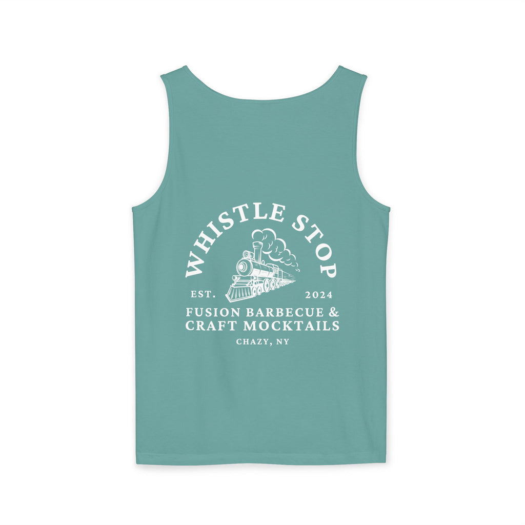 Whistle Stop Vintage Camper Tank Top — Retro Travel Graphic Tank