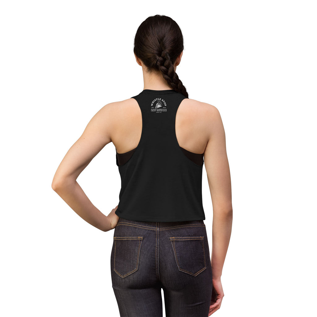 Whistle Stop Train Women's Cropped Muscle Tank