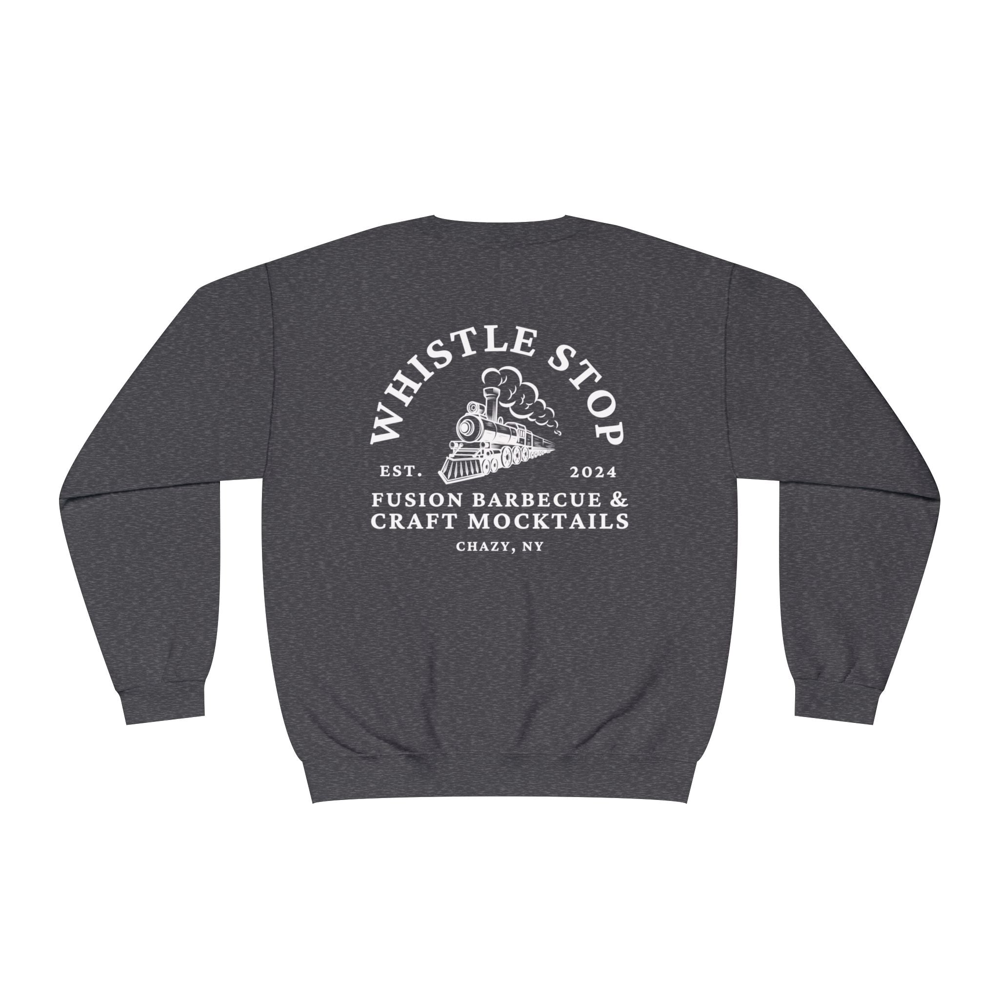Whistle Stop Barbecue Crewneck Sweatshirt — Vintage Train Logo