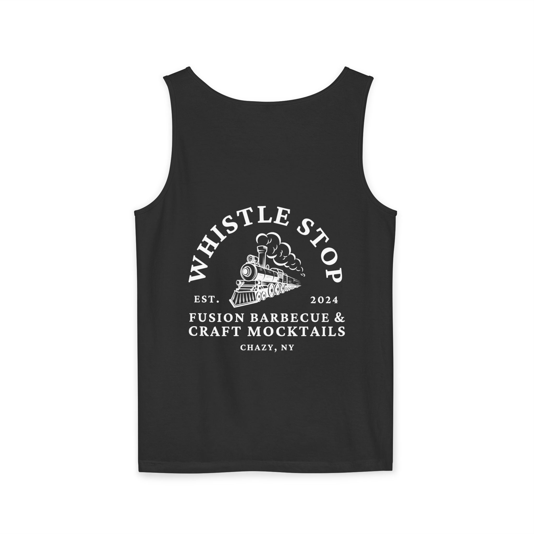 Whistle Stop Vintage Camper Tank Top — Retro Travel Graphic Tank