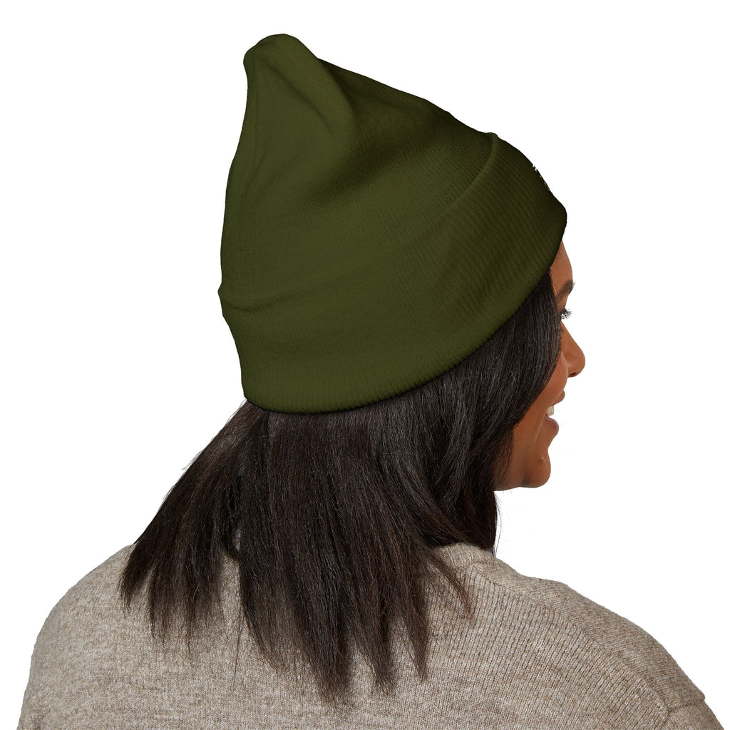 Whistle Stop Embroidered Cuffed Beanie