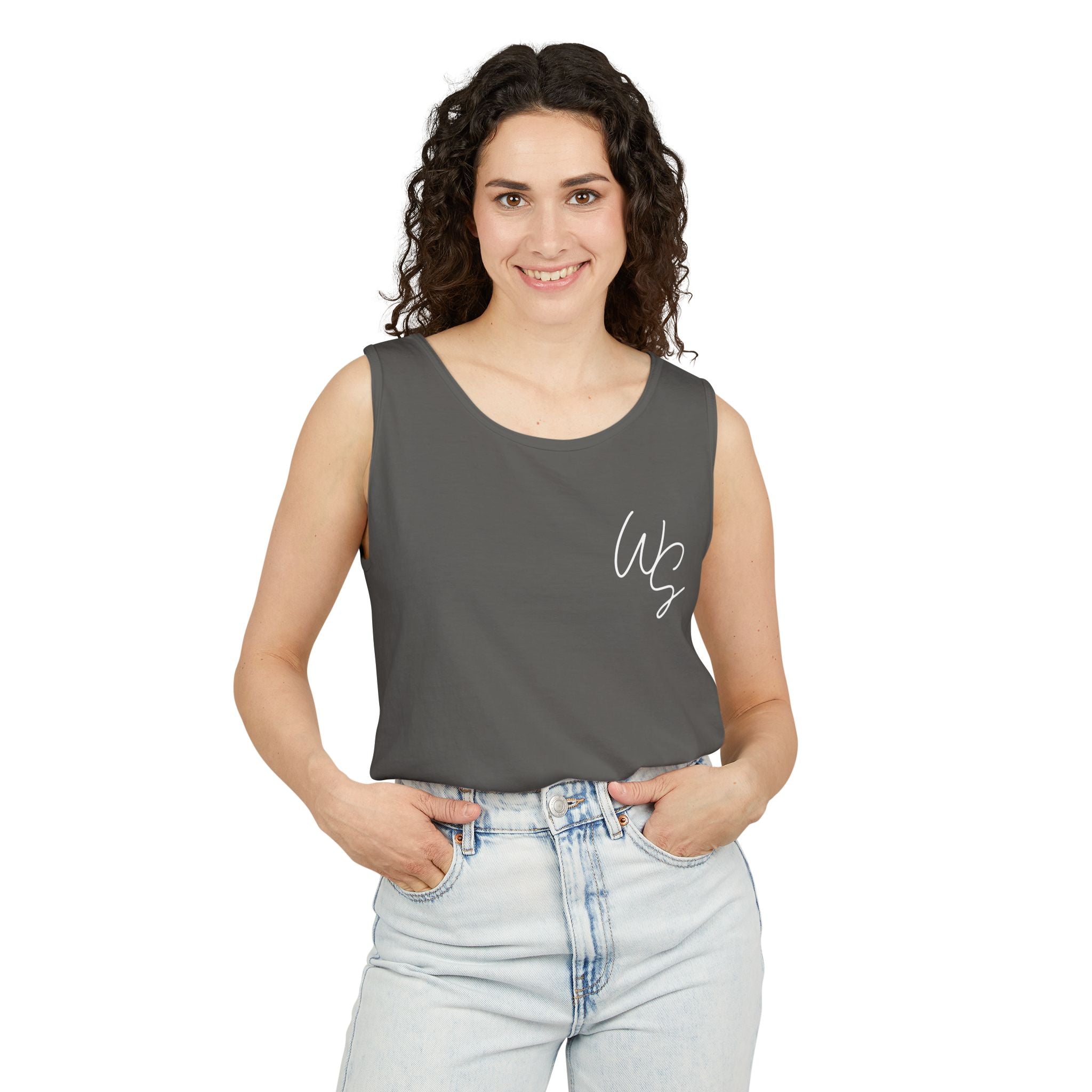 Whistle Stop Vintage Camper Tank Top — Retro Travel Graphic Tank
