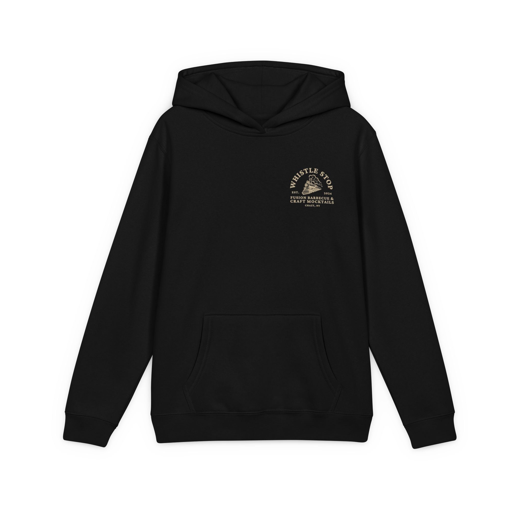 Whistle Stop Youth Hoodie — Kids Vintage Camp-Style Fleece Pullover