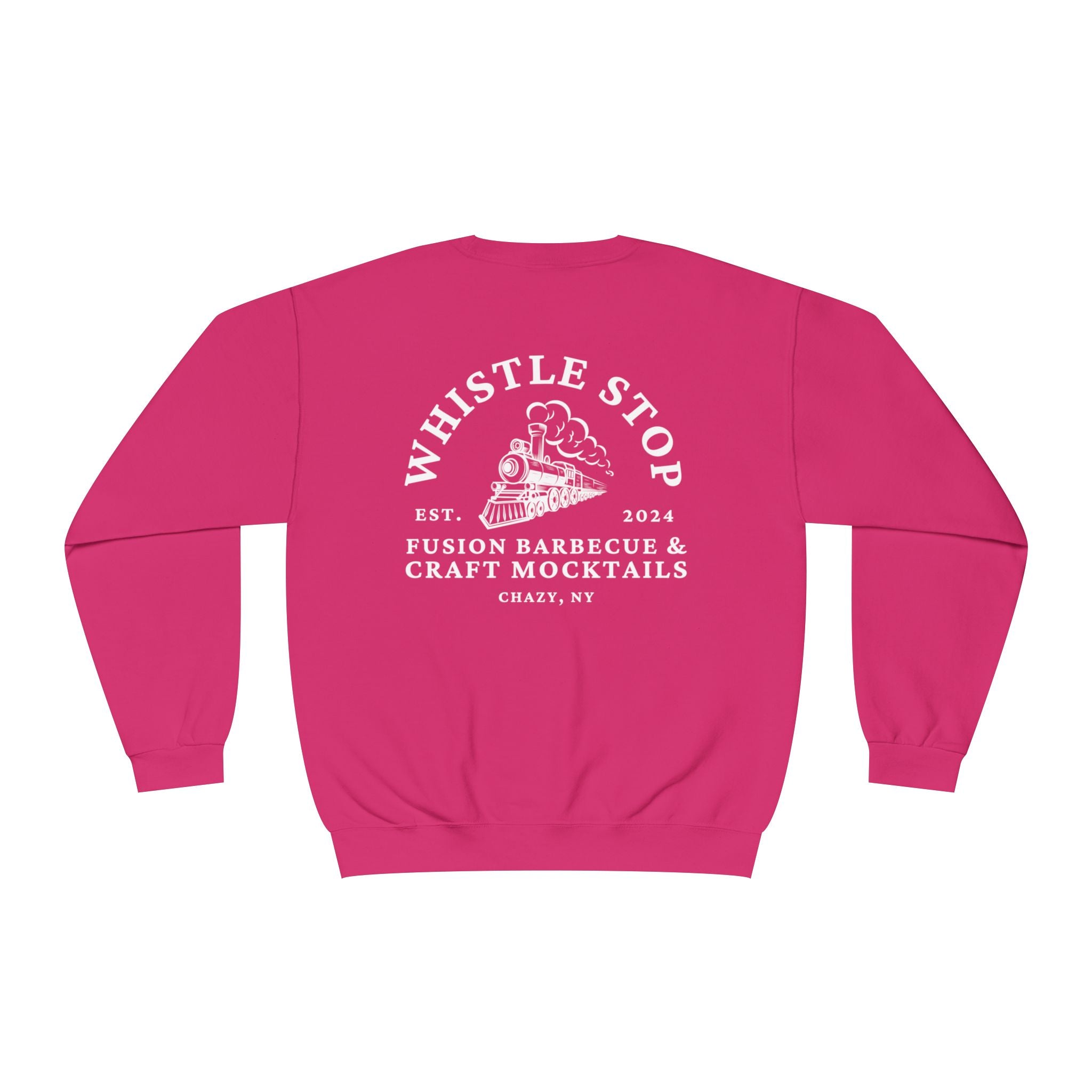 Whistle Stop Barbecue Crewneck Sweatshirt — Vintage Train Logo