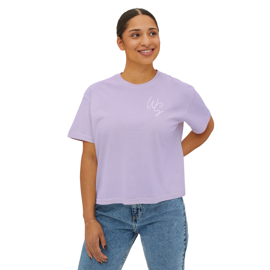 Whistle Stop Script Women's Boxy Tee