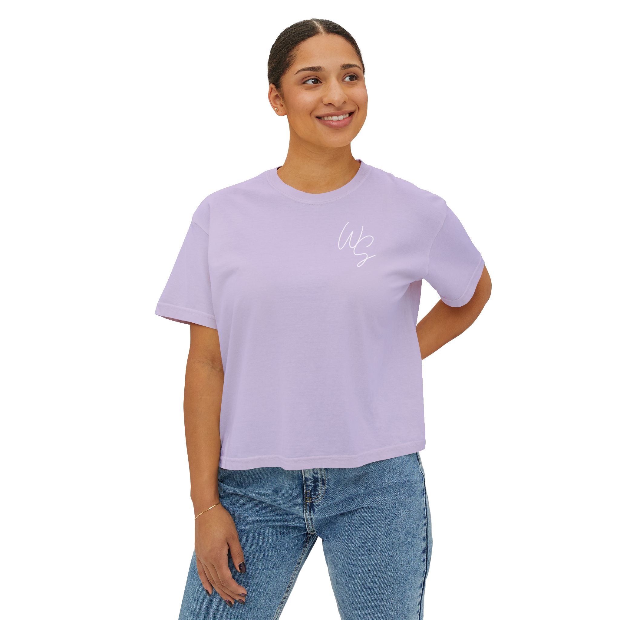 Whistle Stop Script Women's Boxy Tee