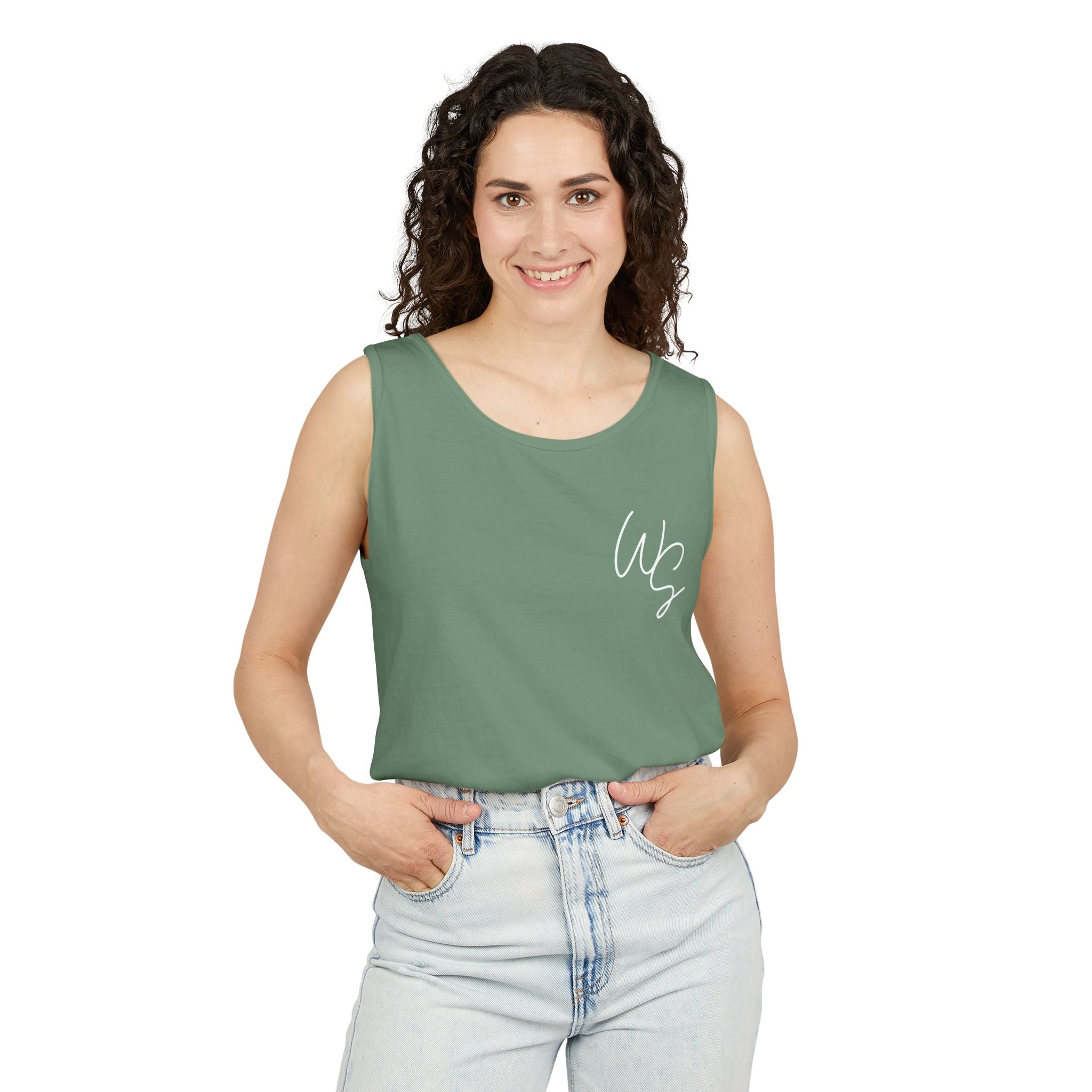 Whistle Stop Vintage Camper Tank Top — Retro Travel Graphic Tank