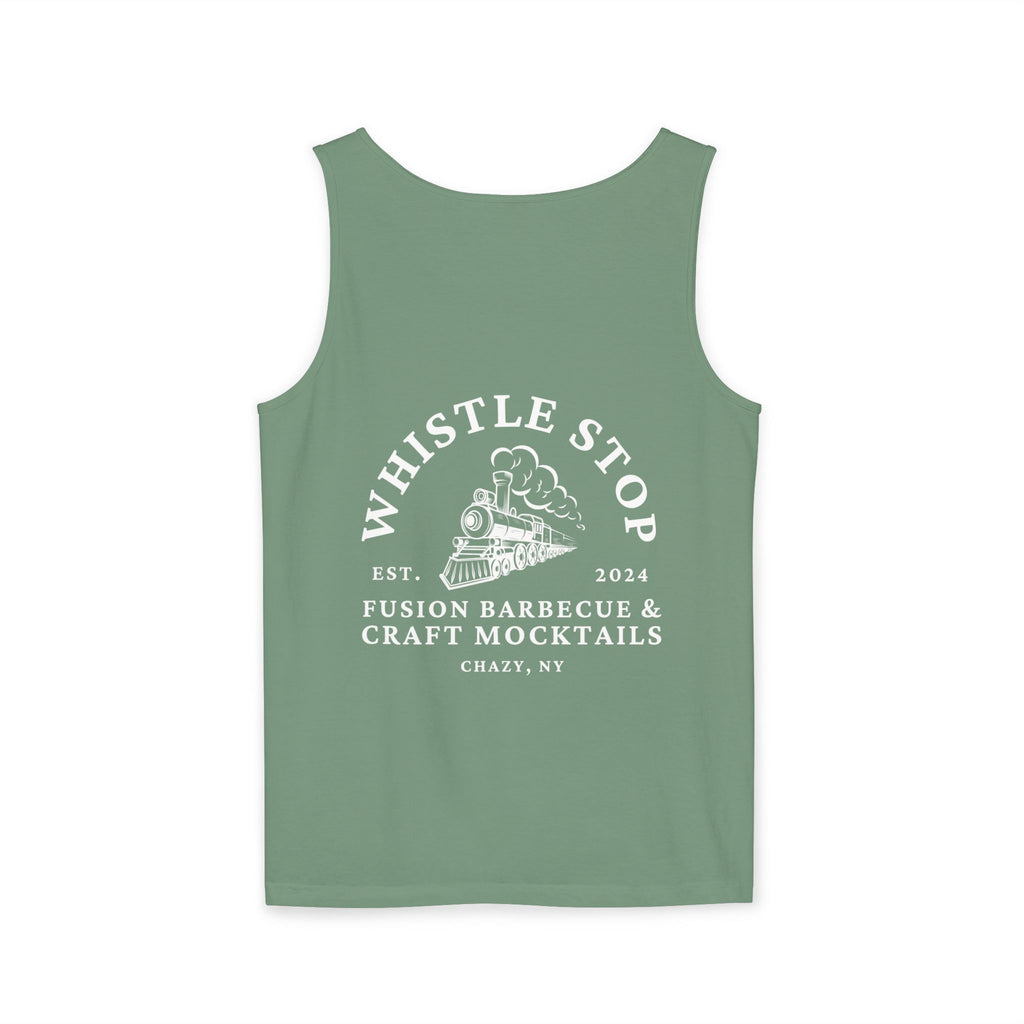 Whistle Stop Vintage Camper Tank Top — Retro Travel Graphic Tank