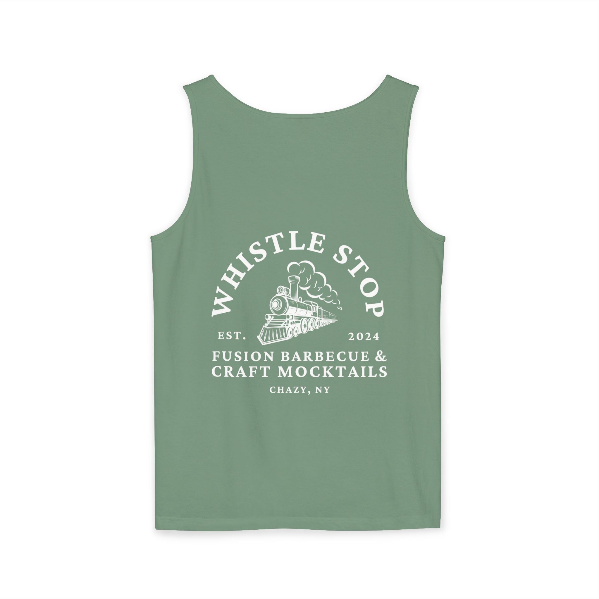 Whistle Stop Vintage Camper Tank Top — Retro Travel Graphic Tank