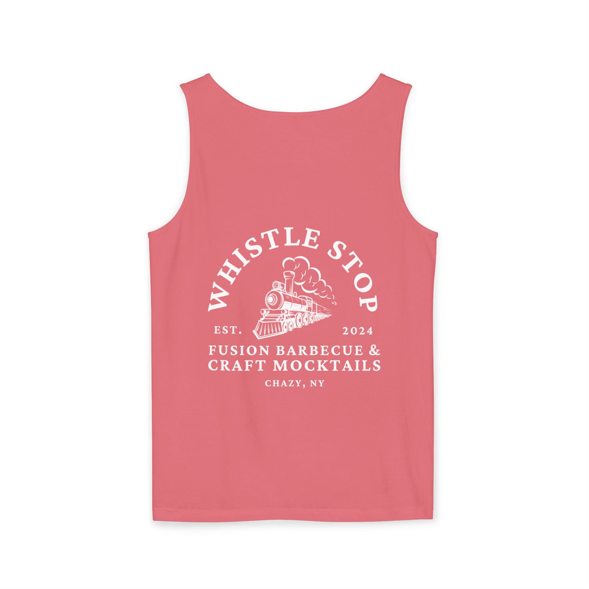 Whistle Stop Vintage Camper Tank Top — Retro Travel Graphic Tank
