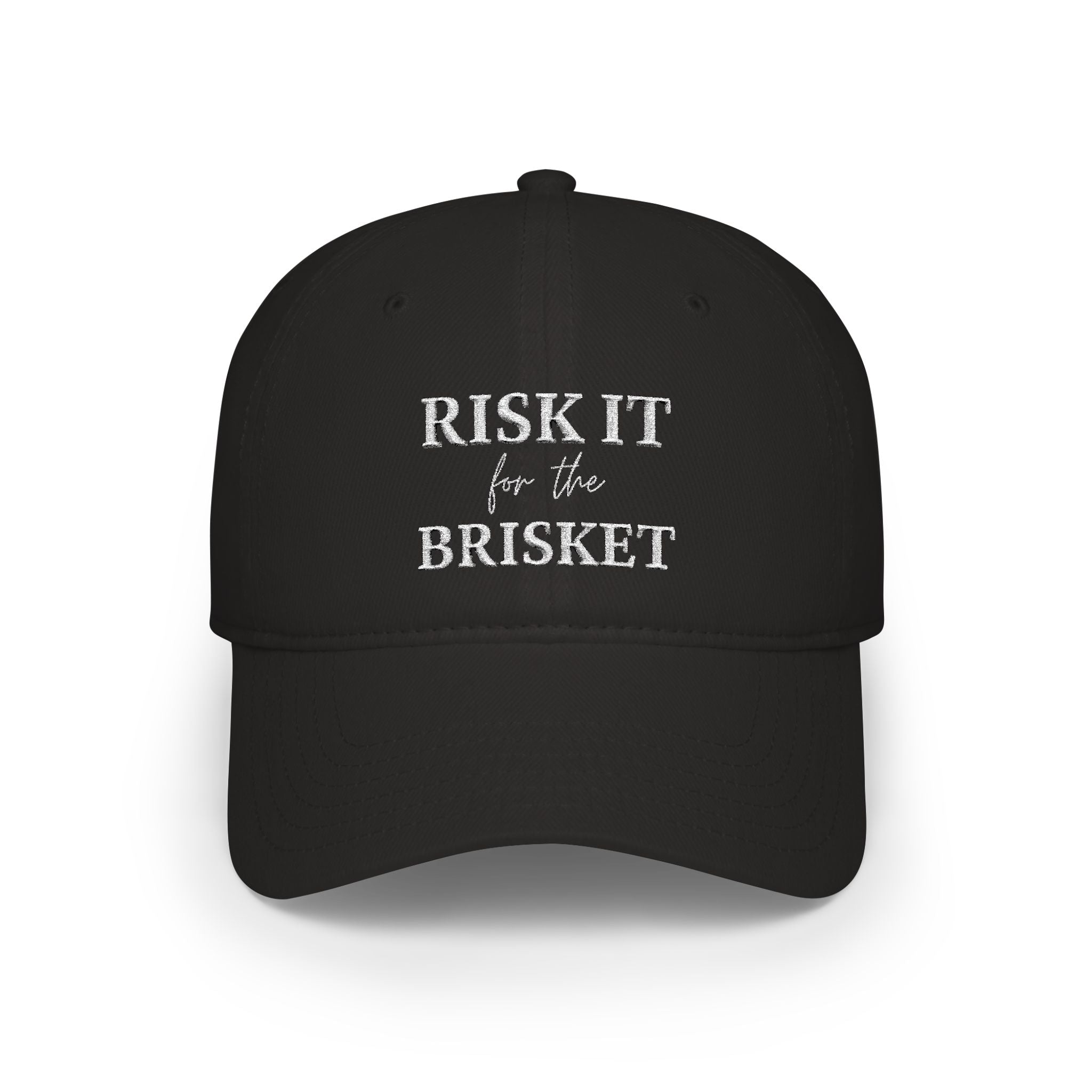 Whistle Stop Risk It for the Brisket Cap — BBQ Brisket Baseball Hat for Grill Masters