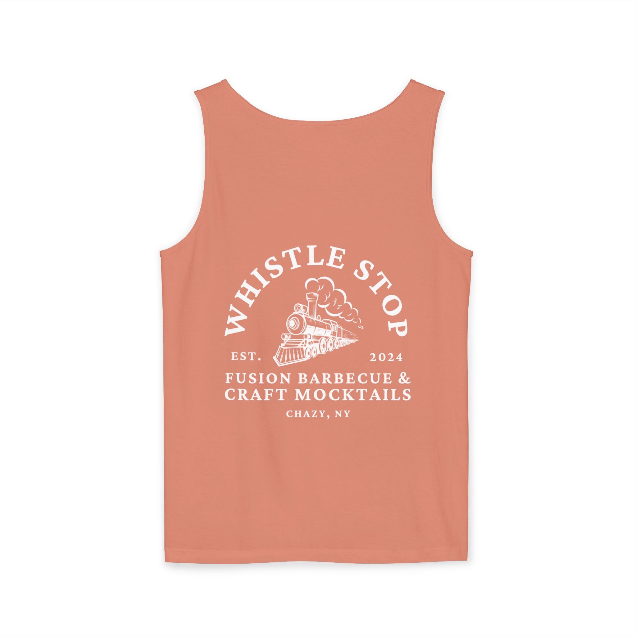 Whistle Stop Vintage Camper Tank Top — Retro Travel Graphic Tank