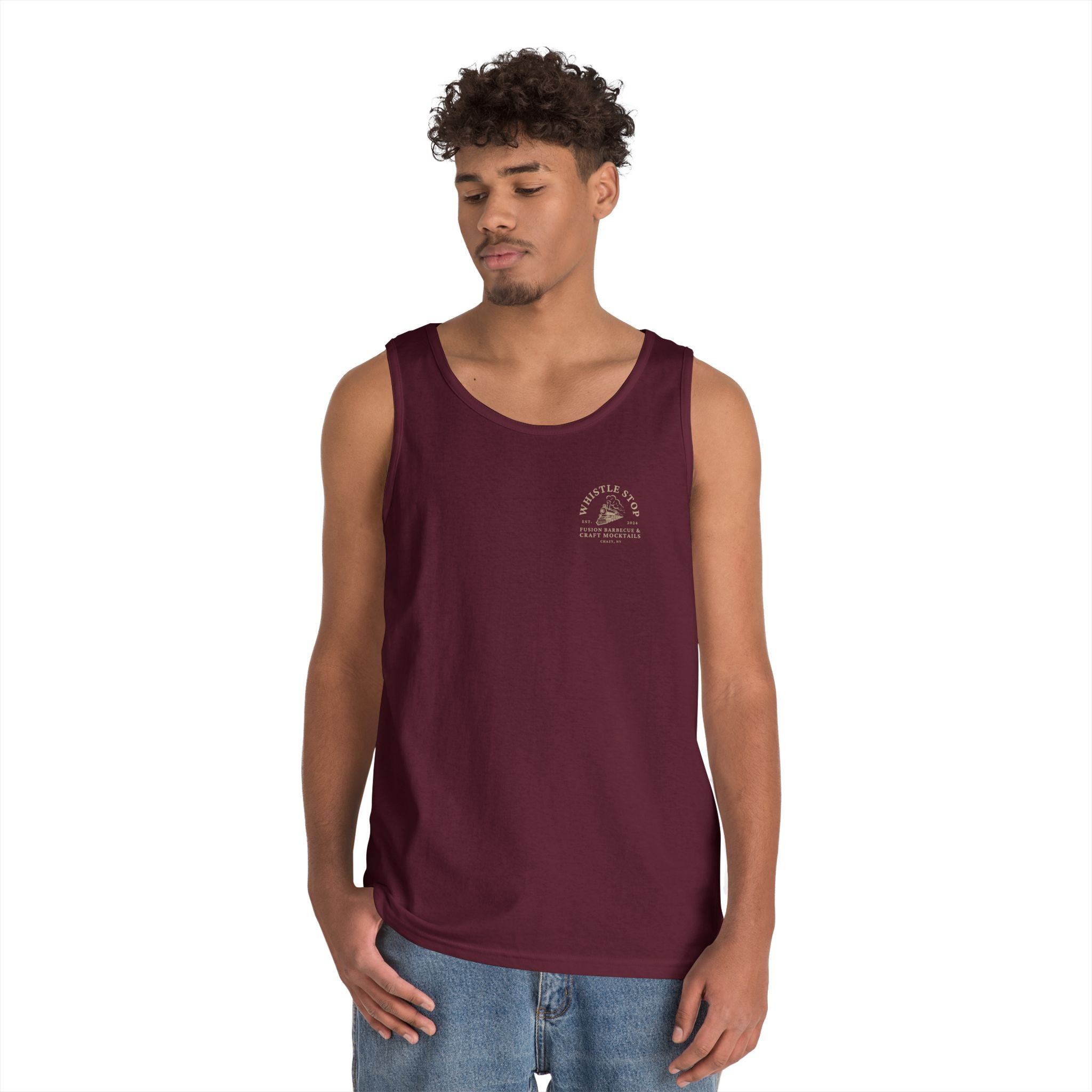 Whistle Stop Tank Top — Fusion Barbecue & Craft Mocktails Logo