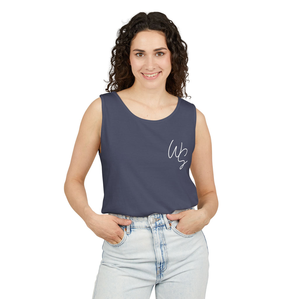 Whistle Stop Vintage Camper Tank Top — Retro Travel Graphic Tank