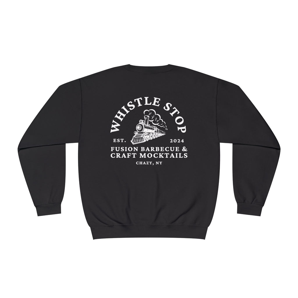 Whistle Stop Barbecue Crewneck Sweatshirt — Vintage Train Logo