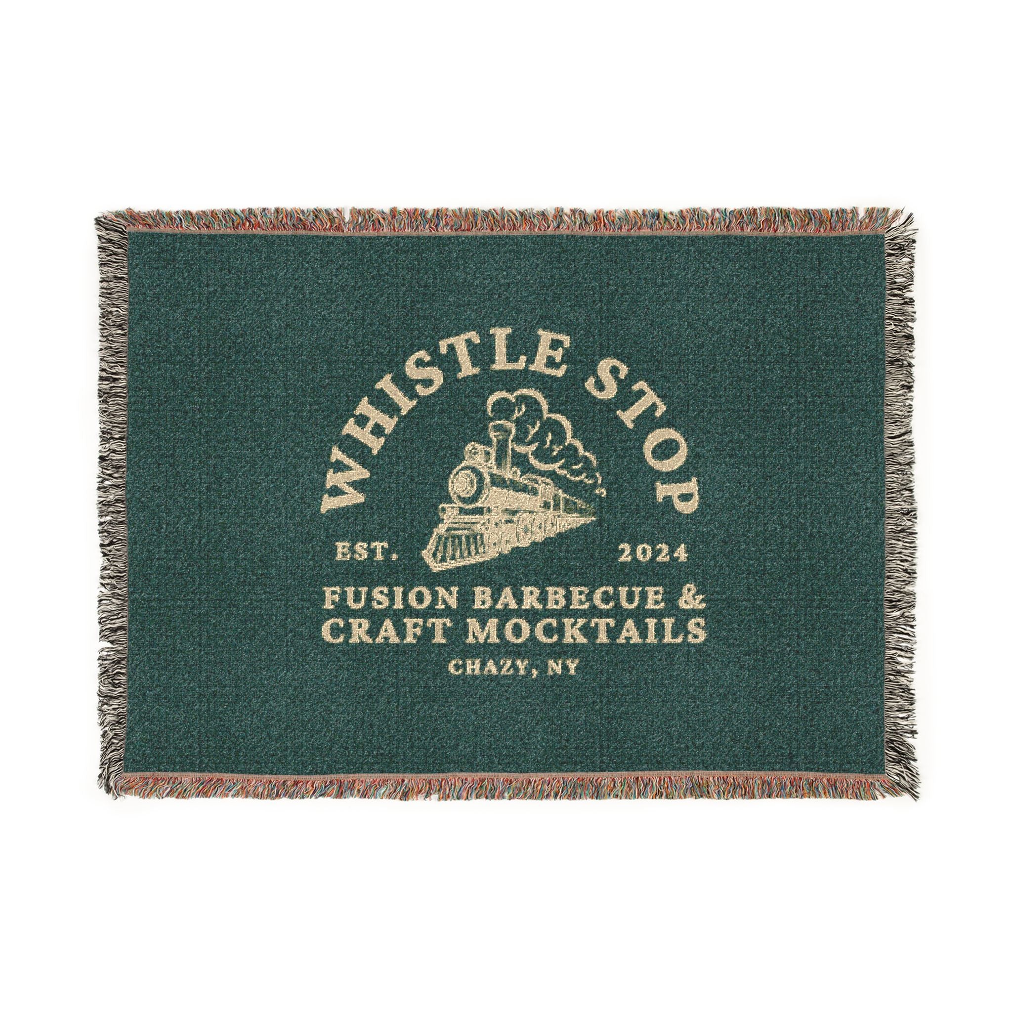 Whistle Stop Classic Logo Woven Blanket
