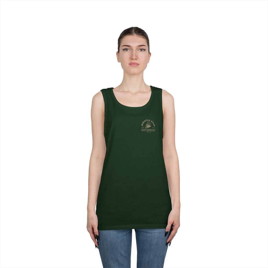 Whistle Stop Tank Top — Fusion Barbecue & Craft Mocktails Logo
