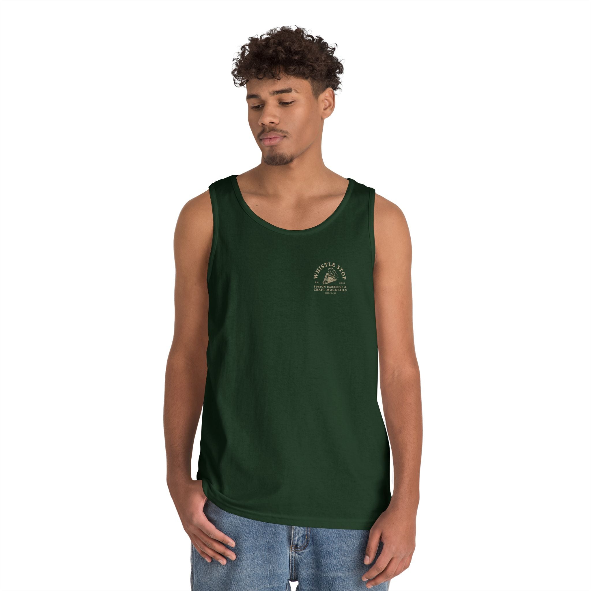 Whistle Stop Tank Top — Fusion Barbecue & Craft Mocktails Logo