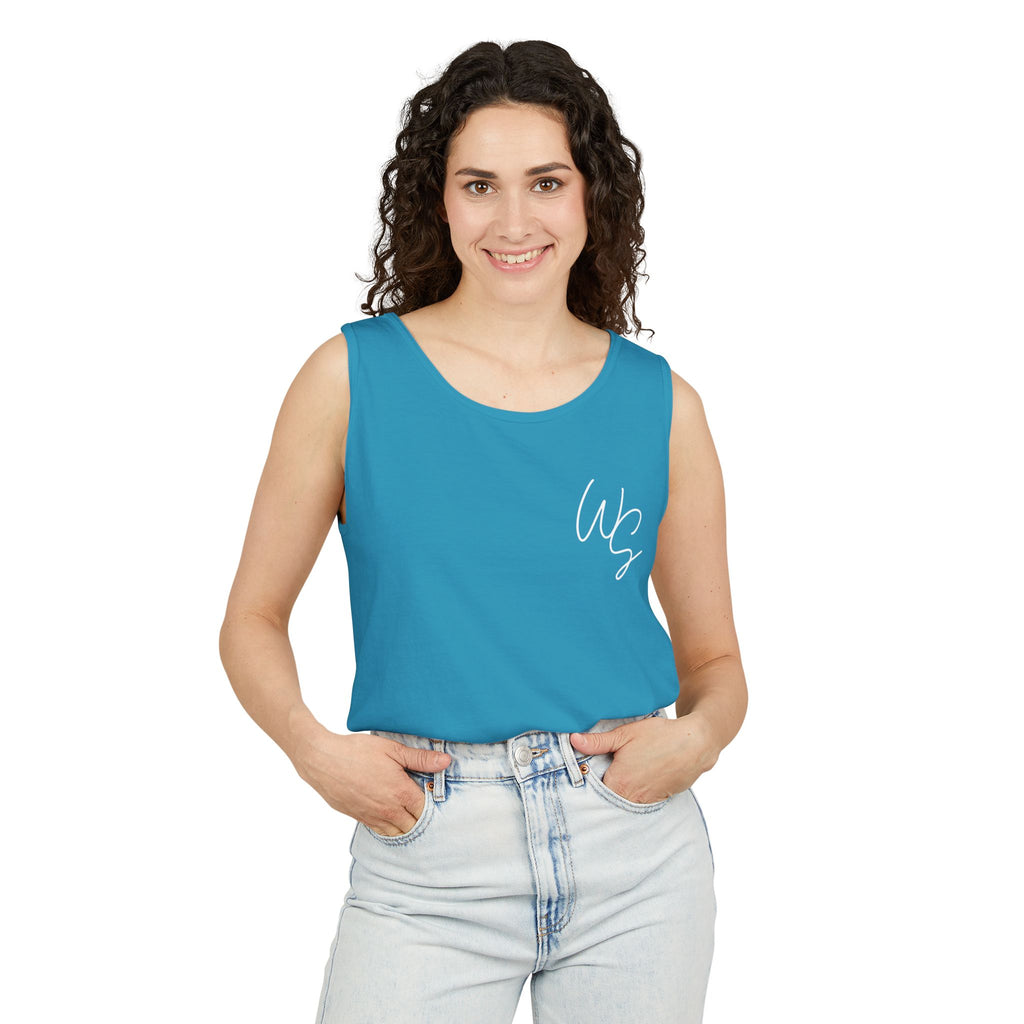 Whistle Stop Vintage Camper Tank Top — Retro Travel Graphic Tank