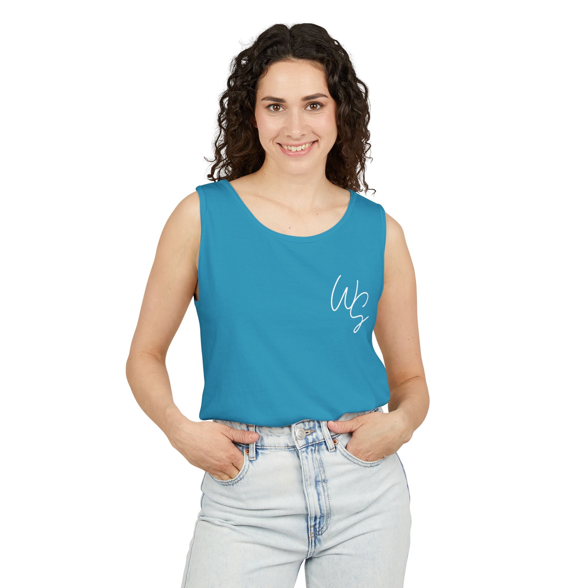 Whistle Stop Vintage Camper Tank Top — Retro Travel Graphic Tank